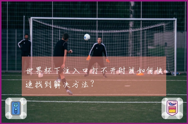 世界杯下注入口打不开时该如何快速找到解决方法?
