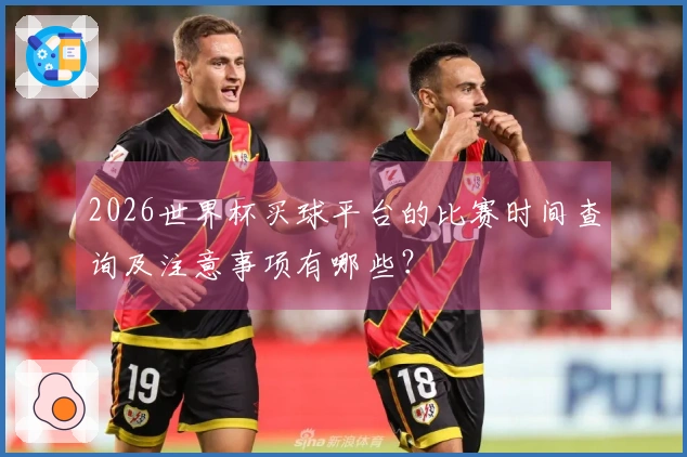 2026世界杯买球平台的比赛时间查询及注意事项有哪些?
